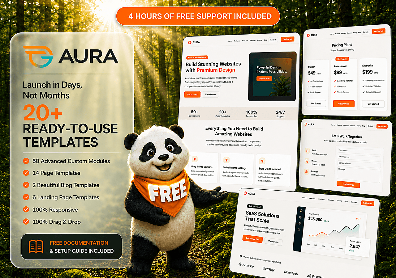 Aura — marketing banner