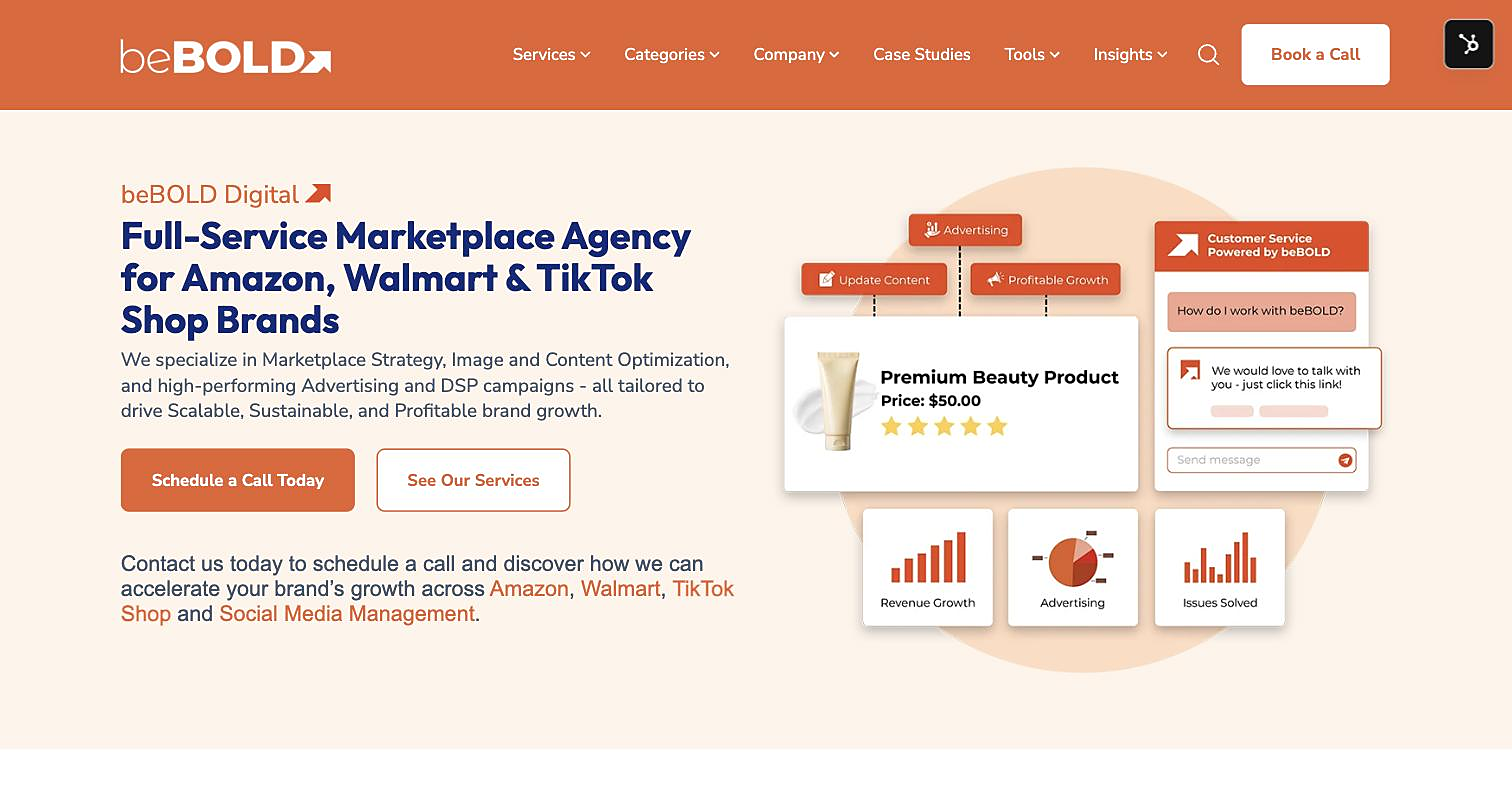 BeBold Digital — homepage