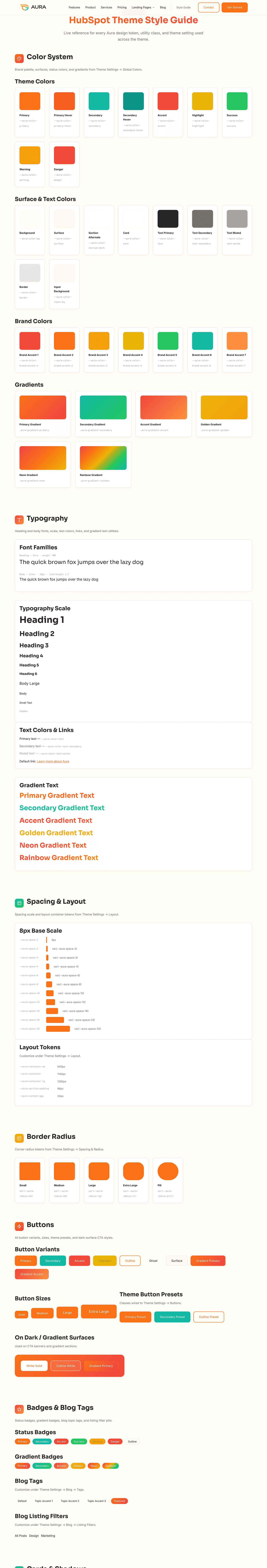 Aura style guide